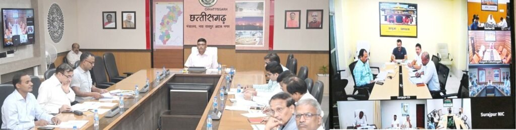 Chhattisgarh | मुख्य सचिव ने योजनाओं के क्रियान्वयन की समीक्षा की