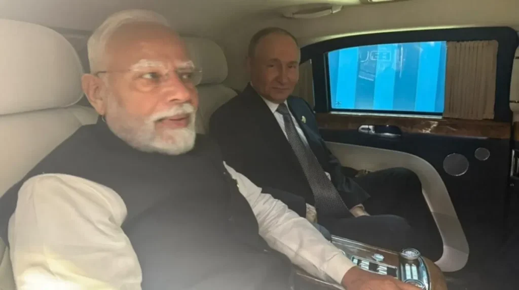 ट्रंप को टेंशन देने वाली तस्वीर… मोदी-पुतिन एक ही कार में बैठकर मीटिंग के लिए पहुंचे, भारत-रूस की ये दोस्ती देखकर बौखला जाएगा अमेरिका