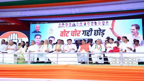 कांग्रेस की ‘वोट चोर गद्दी छोड़’ सभा : सचिन पायलट बोले – निष्पक्ष हो चुनाव, हर जिले में चलाएंगे हस्ताक्षर अभियान, बैज ने कहा – वोट चोर है बीजेपी, भूपेश बोले – अभी हाइड्रोजन बम फूटना बाकी